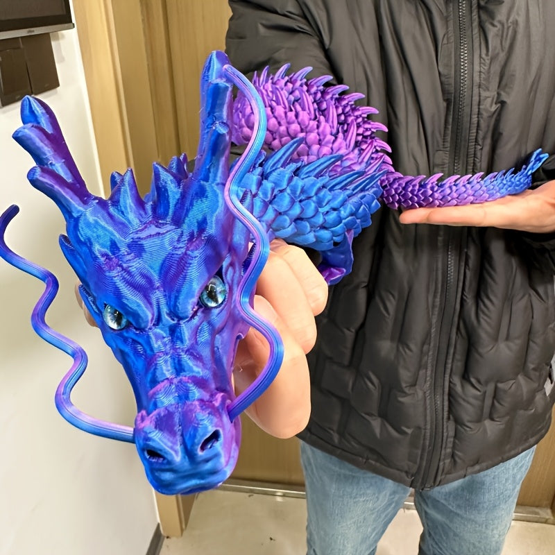 35.4-Inch Giant 3D Printed Chinese Collectible Sculpture Statue - Plastic Desktop Figure Suitable for Home/Office Decor, / Use, Plastic for Display, Gift for Collectors, Modern Chinese Piece