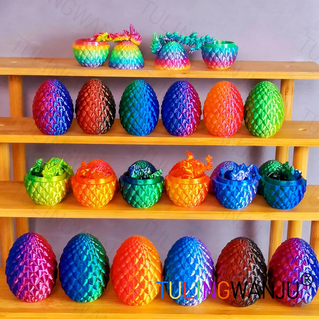 40pcs/20 Sets/Dragon Egg Set Decorative Sculpture (Including 20 Dragons And 20 Dragon Eggs), with a Dragon Body of 4.92 Inches And a Dragon Egg of 2.2 Inches, Suitable for Home Decoration, Holiday Celebrations, Gatherings, Offices, And Living Rooms