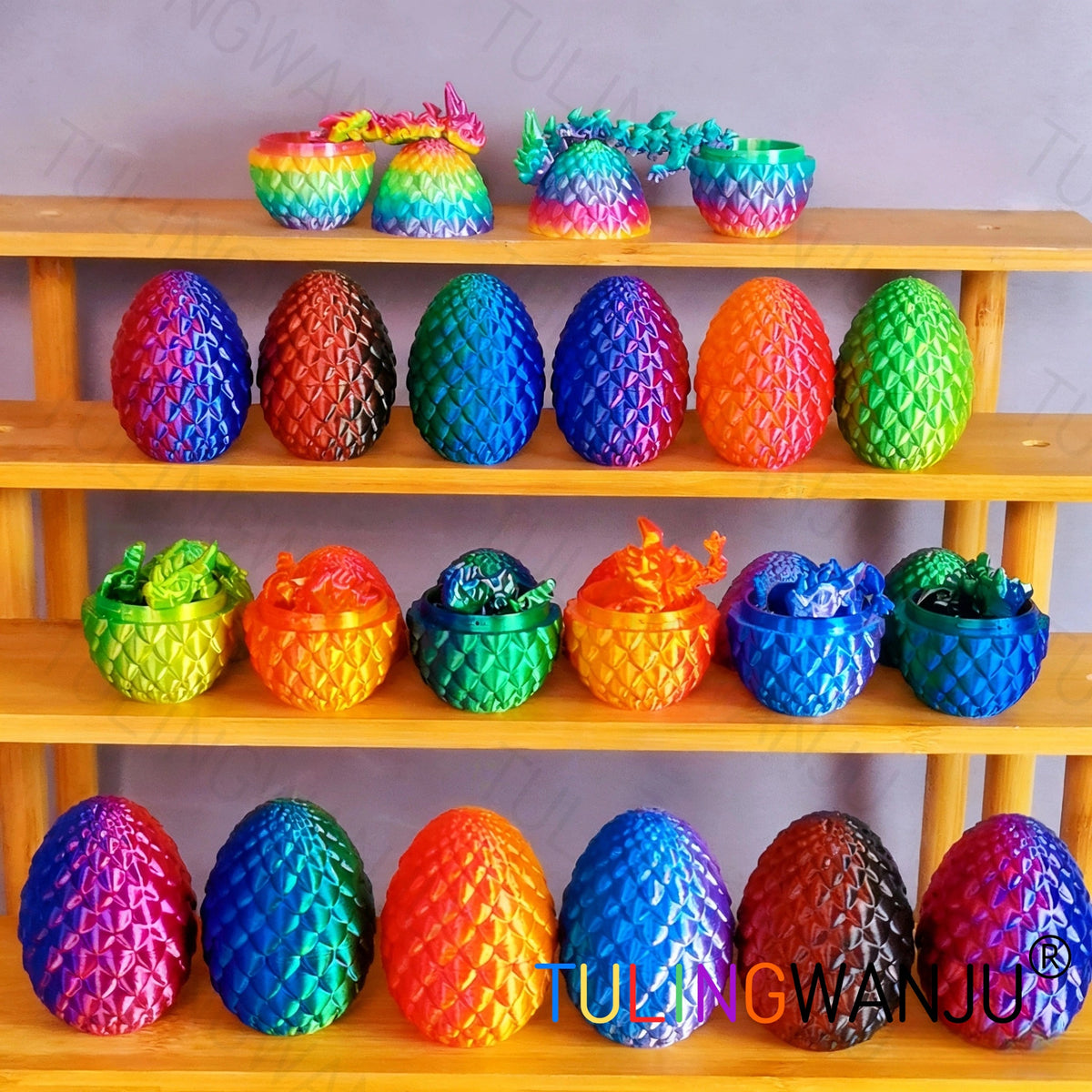 40pcs/20 Sets/Dragon Egg Set Decorative Sculpture (Including 20 Dragons And 20 Dragon Eggs), with a Dragon Body of 4.92 Inches And a Dragon Egg of 2.2 Inches, Suitable for Home Decoration, Holiday Celebrations, Gatherings, Offices, And Living Rooms