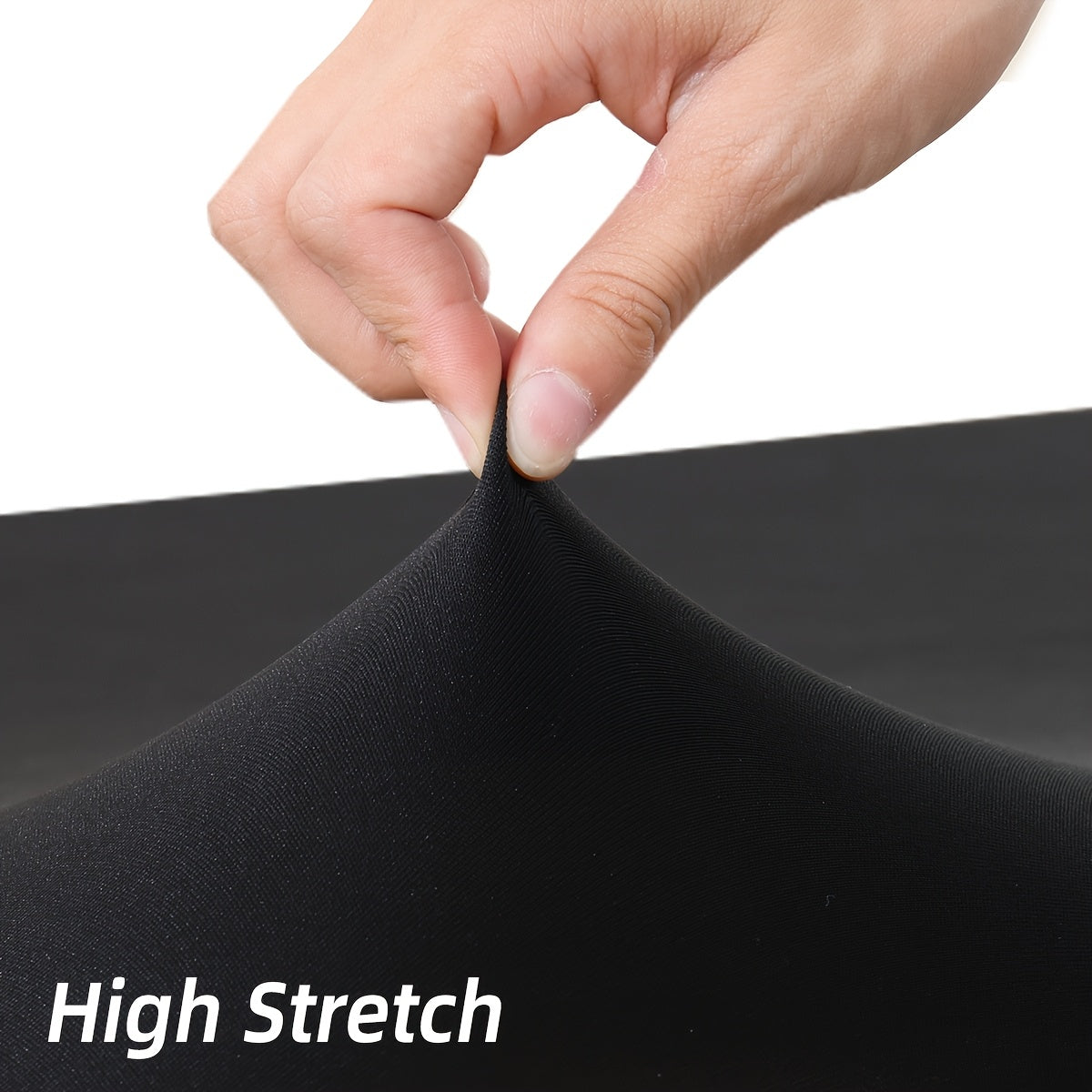 1pc/4pcs Table Skirt, Kitchen Spandex Black/White Table Skirt for Rectangle Tables 6ft, Table Covers for 6 Foot Tables, Washable And Wrinkle Resistant Stretch Rectangular Patio Table Cover for Event, Wedding, Banquet Halloween,Christmas