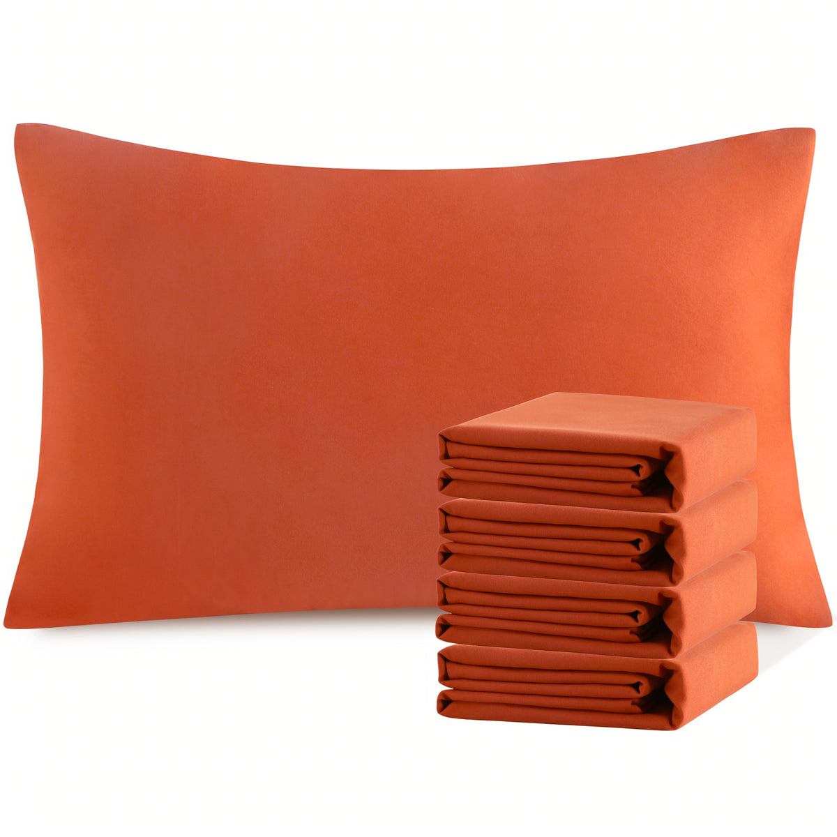 4 Pack 20x30 Brushed Microfiber Pillowcases | Envelope Closure, Soft, Wrinkle-Free, Fade-Resistant, Solid Color, Viscose Blend