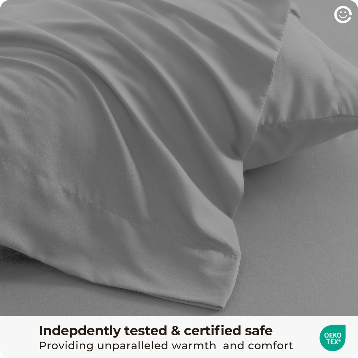 Machine Washable Cooling Sheet Set, 4-Piece Breathable Bedding with Extra Deep Pocket Fitted Sheet and Pillowcases in Twin Full Queen King California King