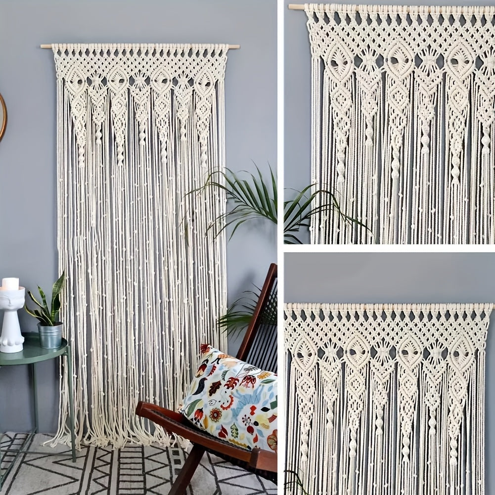 1pc Large Bohemian Tapestry Wall Hanging - Vertical Wall Decor Suitable for Weddings, Bedrooms, Living Room, Bohemian Patterns for Vertical Wall Decoration, Vertical Hanging for Narrow Spaces, Modern