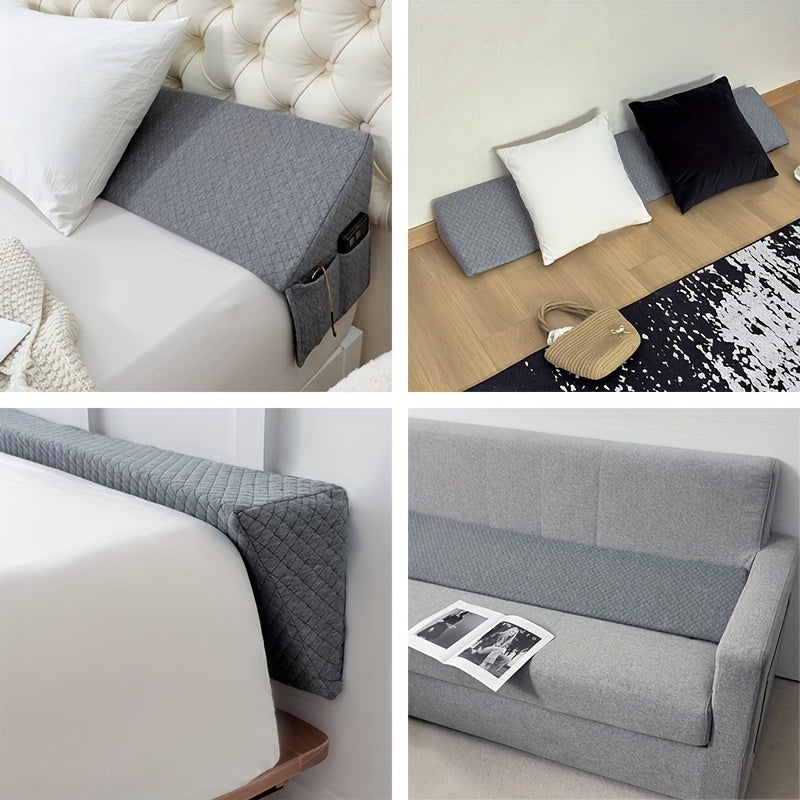 Bed Wedge Pillow - Bed Gap Filler Mattress Wedge Headboard Pillow Close The Gap 0-7" Between Your Headboard And Mattress Or Wall for Sleeping Backrest Pillow