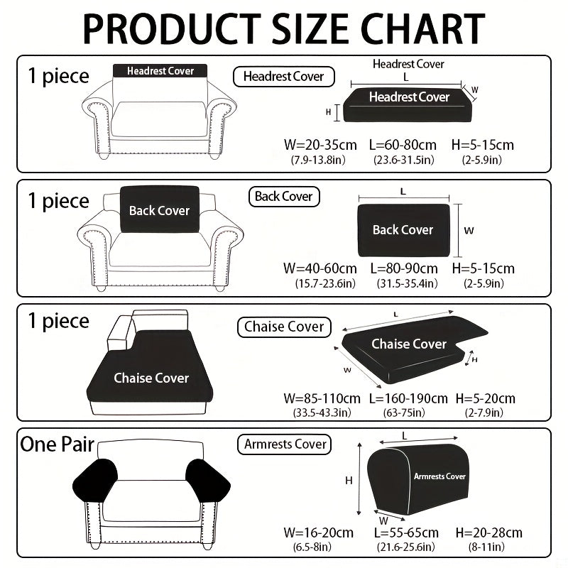 1pc of Wear-Resistant And Non-Slip Sofa Cover, Elastic Stretch L-Shaped Furniture Protector, Suitable for 3/2/1/4 Seat And Sectional Sofas, Made of Polyester Jacquard Fabric, Machine Washable, Ideal for Living Room, Bedroom
