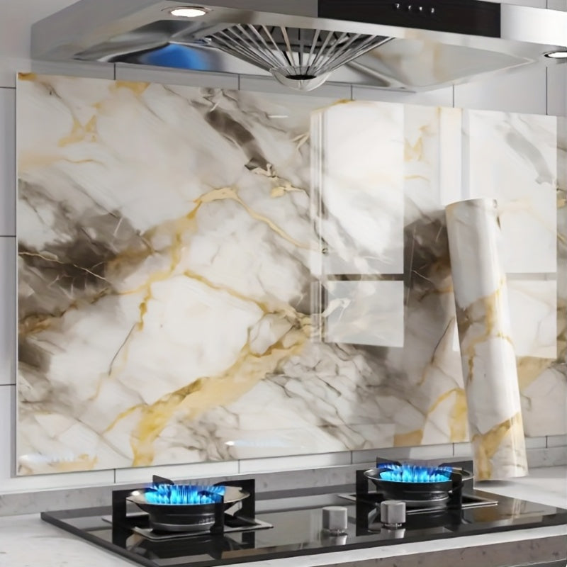 A Roll of Wall Stickers That Are Self-Adhesive And Feature a 3D Marble Design. These Peel-And-Stick Tile Decals Are Perfect for Concealing Unsightly Peeling Walls in Areas Like The Living Room, Kitchen Backsplash, Or Bathroom. They Are Made of Remov