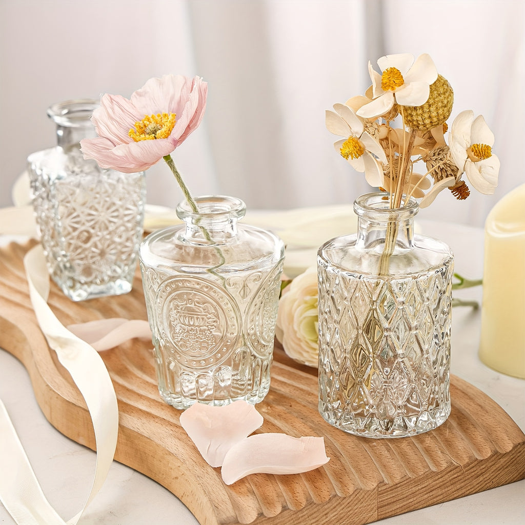 TOMNK Glass Bud Vases In Bulk, Flower Vases For Flowers In Bulk For Rustic Wedding Home Table Decorations, Can Be Used As A Gift For Weddings, Anniversaries, Birthdays, Weddings, Or Housewarming Banquets, For Halloween And Christmas