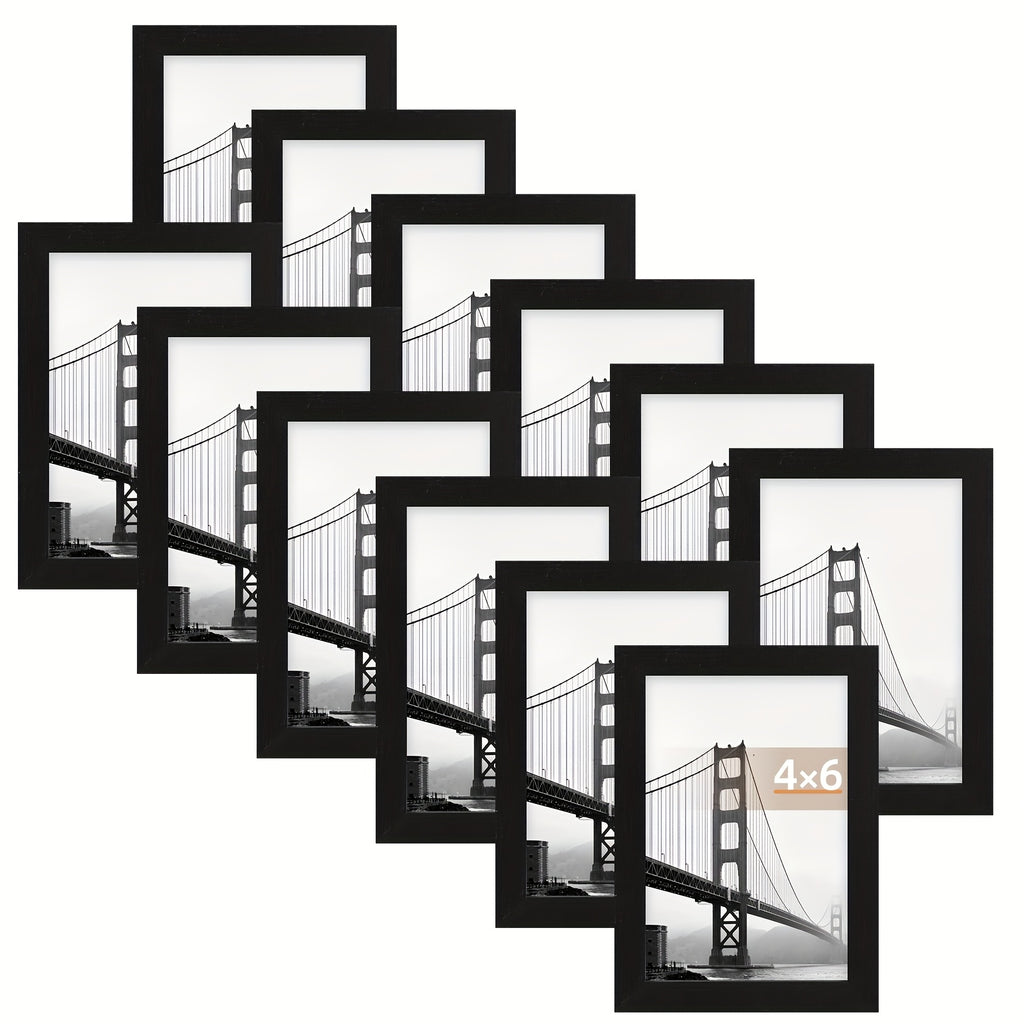 Picture Frame Set Of 12/24, Picture Frames, Photo Board, Display Pictures, Multi Photo Frames Collage for Wall Or Tabletop Display, Suitable for Home, School And Office, Black(4x6 & 5x7 & 8x10), for Halloween And Christmas