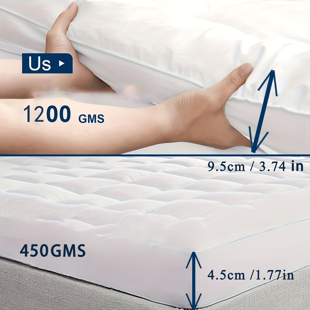 Cool Bamboo Mattress Top Layer - Blanket Mattress Cover, Pillow Mattress Cover, with 8-21 Inches Deep Pockets, Suitable for Home, Hotel, And Dormitory Bedding