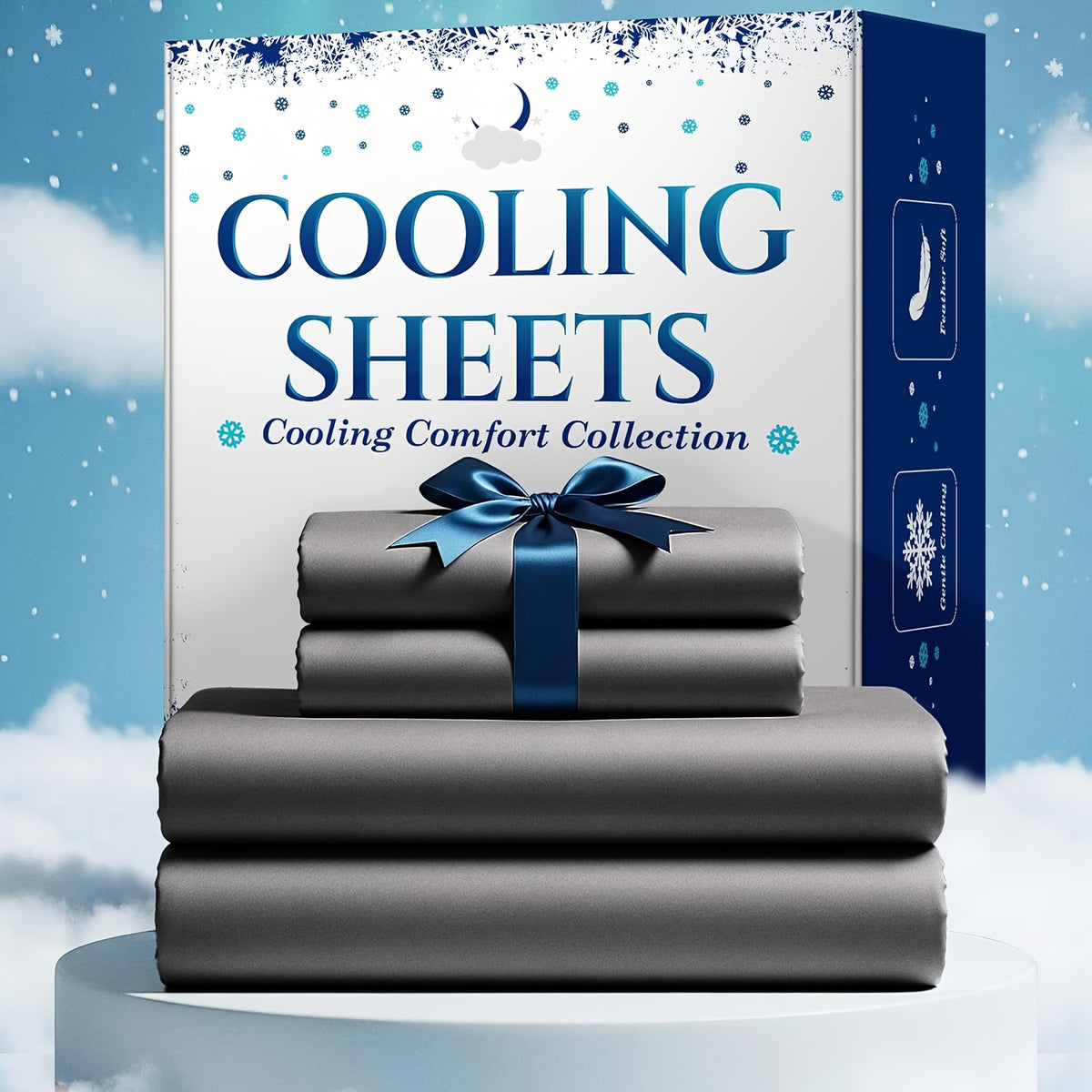 3/4pcs Cooling Bamboo Bed Sheet Set, Kids 4000 TC Extra Deep Pocket 20 Inch Bed Sheet, Luxury Soft Hotel & Cooling Sheet Set for Hot Sleepers, Wrinkle And Shrink Resistant, Fitted Sheet And Flat Sheet And Pillowcases