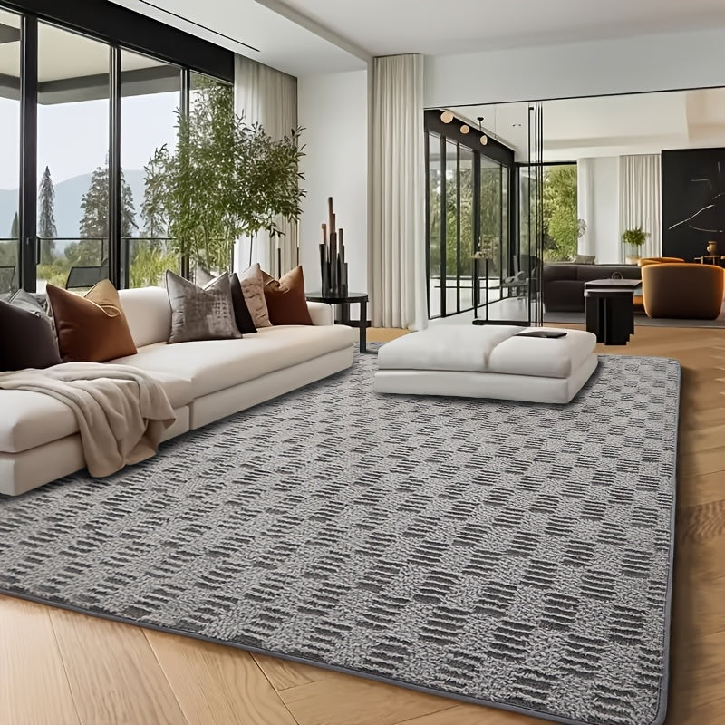 Extra Large Fluffy Shaggy Rug Suitable for Living Room Bedroom Carpet - Plush Soft Modern with Shag Carpet, Machine Washable Black Fuzzy Rug Suitable for Playroom,, Cozy Indoor Decor for Christmas Gift