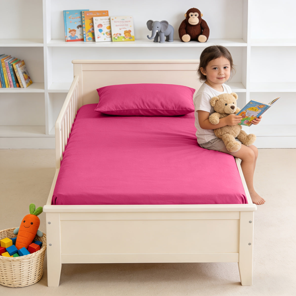 4pcs Hotel Luxury Bed Sheet & Pillowcase Set - Ultra Soft Rayon Derived From Bamboo, Wrinkle Fade & Stain Resistant, 14" Deep Pocket, Easy Care Bedding for Bedroom & Kids Room Decor