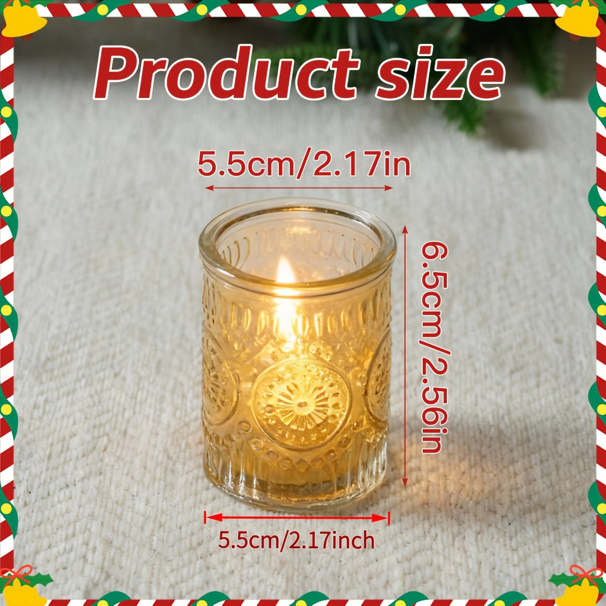 Glass Votive Candle Holders, 6, 12 or 24 Pack in Frosted, Pink, Blue or Green for Wedding Tables, Holiday Centerpieces and Home Decor