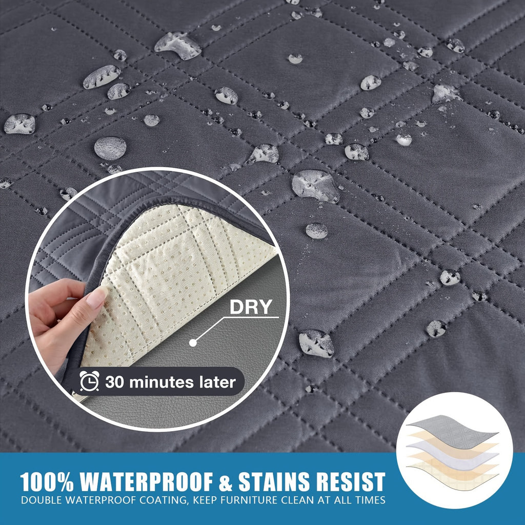 1pc 100% Waterproof Recliner Chair Cover, Non Slip Recliner Covers for Recliner Chair with Pocket, Pet Scratch-Resistant Sofa Slipcover, Washable Furniture Protector, Easy to Install for Living Room, Bedroom, And Study, Halloween Home Decorations