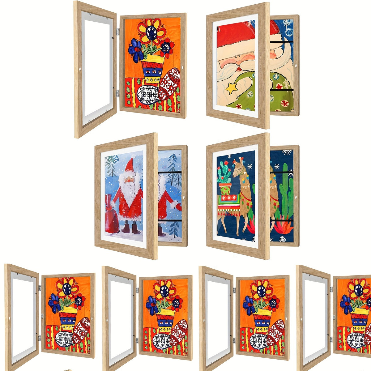 1/ 2/ 4/ 8 Pack Kids Artwork Frames Changeable, 8.5x11in Kids Art Frames Front Opening, Children Art Projects Kids Art Frames Picture Frames For Kids Drawing, Crafts, Photos, Holds 130pcs, Kids Christmas Gifts, Stocking Stuffers