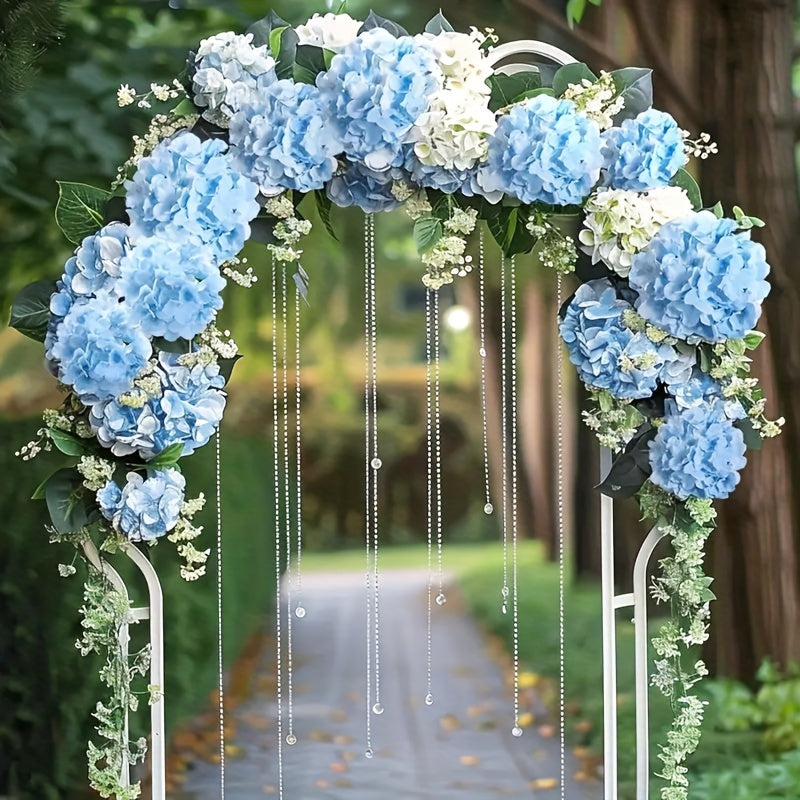 72pcs Hydrangea Artificial Flowers Hydrangea Flowers Artificial Flower Heads with Stems for Home Wedding Party Decorations