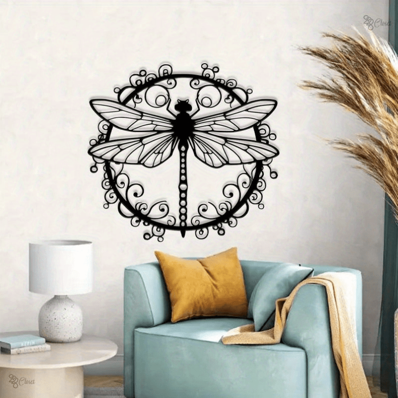 Dragonfly Metal Wall, Garden Decoration Dragonfly Sign, Garden Decor for Outside Dragonfly Yard Decoration, Terrace Dragonfly Art, Nature Wall Decoration, Dragonfly Gift, Gift for Mom