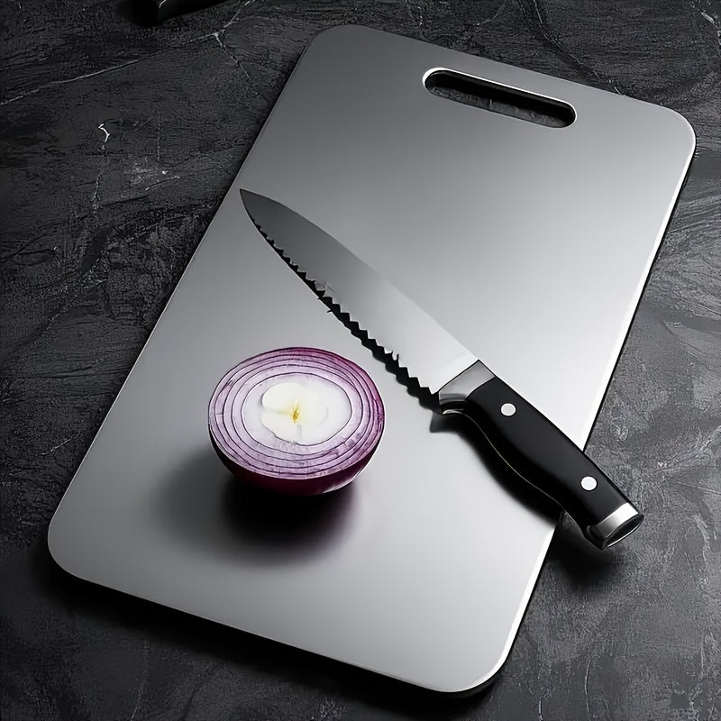 2026 Titanium Cutting Board for Kitchen, Premium Cutting Board, New Upgrade 100% Pure Titanium Cutting Boards for Kitchen, Large Cutting Board(14"Lx10"W), Double Sided Durable Metal Cutting Board