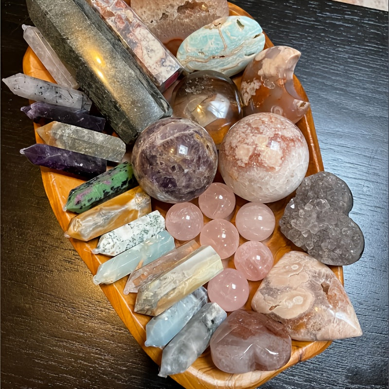 450g/1lbs Crystal Set Collection Box Home And Office Decoration Ornaments Holiday Gifts Home Gifts