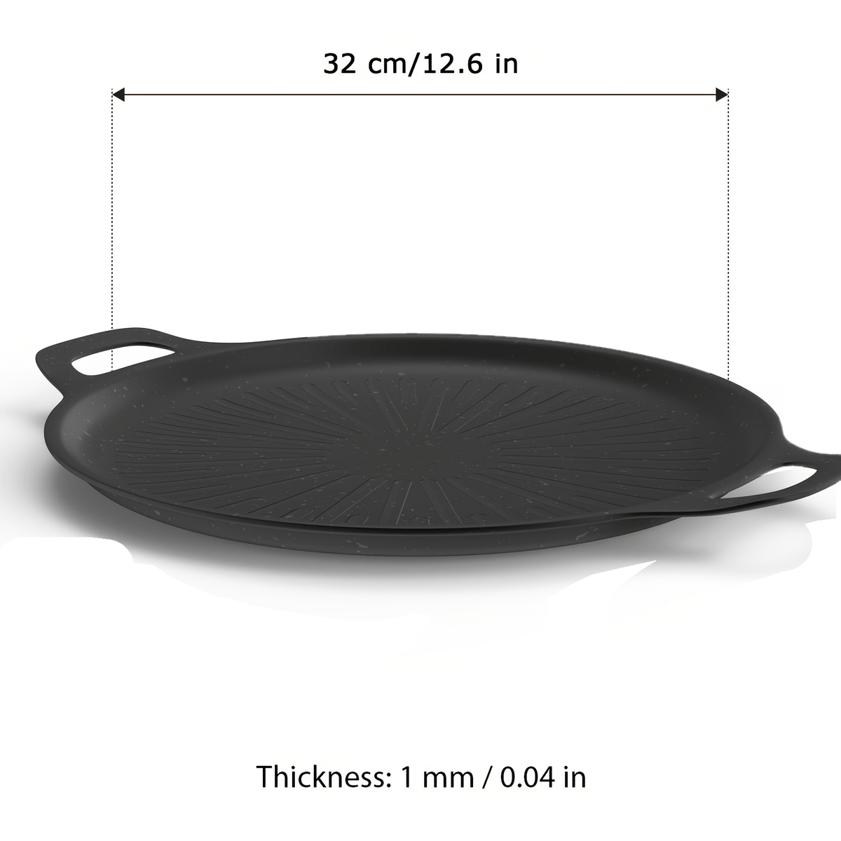 Non-Stick Frying Pan with Oil Brush, BBQ Griddle Pan with Even Heat, Oil Drain Groove And Double Handles, Multi-Functional Non-Stick Pan, Easy Clean, for Outdoor Cooking, Family Gatherings And Restaurant Use