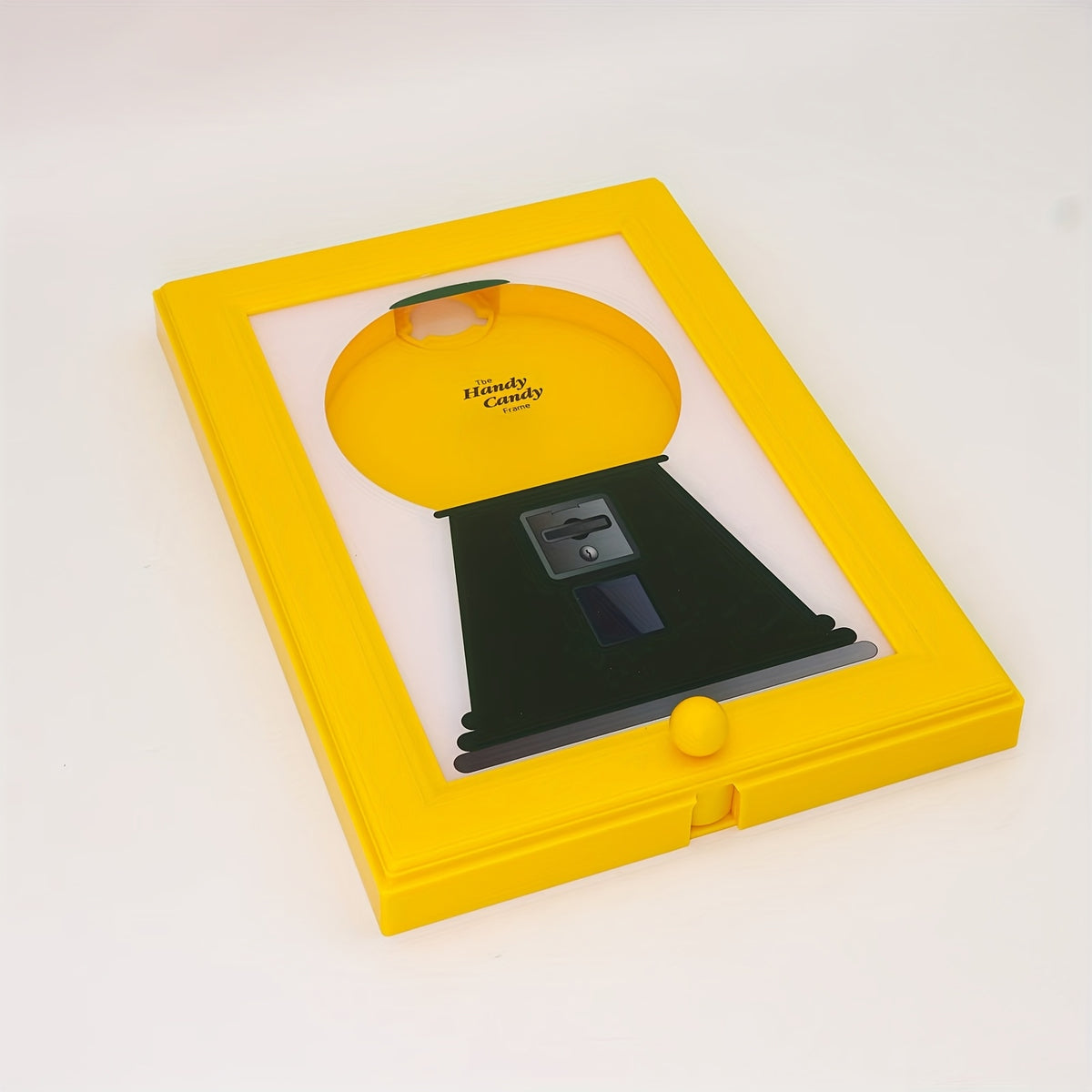 Wall-Mounted Square Photo Frame & Candy Dispenser with Picture Display Shelf - Horizontal Suitable for Candies, Nuts, Pet Treats Storage - Decor,, Office - Space-Saving Picture Frame and Treat Holder