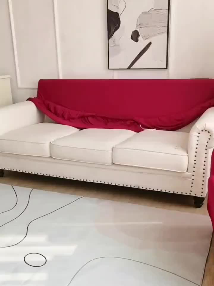 Elastic Non-Slip Sofa Cover ( Pillowcases Excluded) - Cat Scratch Resistant, Breathable Fabric, Versatile Fit for Living Room/Bedroom/Office Decor - Easy Care Material