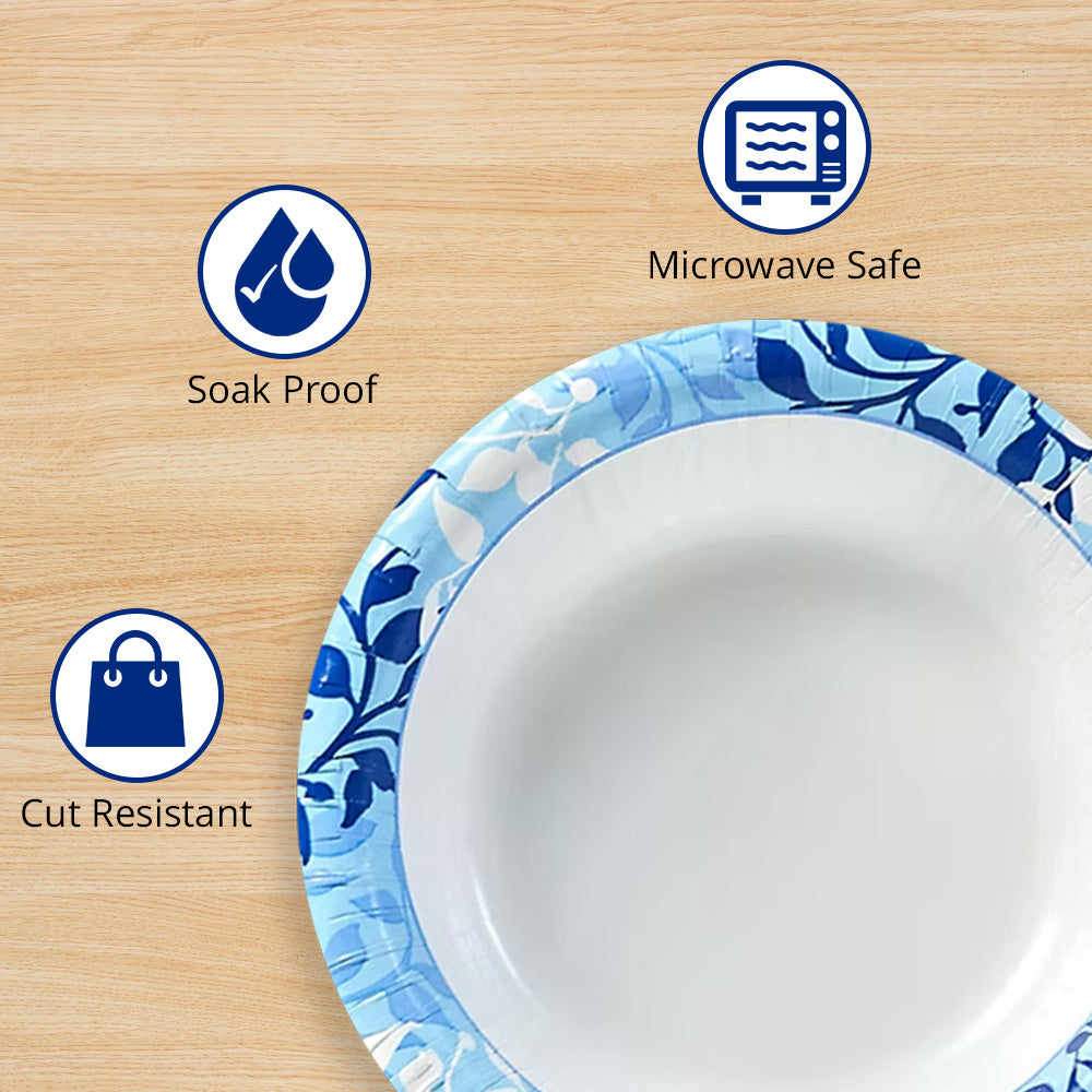 50/154/220 - Premium Paper Plates, 10 Inch Microwave-Safe, Cut Resistant, Soak-Proof, Sturdy Disposable Plates For Everyday Breakfast, Lunch, & Dinner Meals, Kitchen Decor, Kitchen Accessories, Wedding, Camping, Independence Day, Daily, Household ItemsUlt