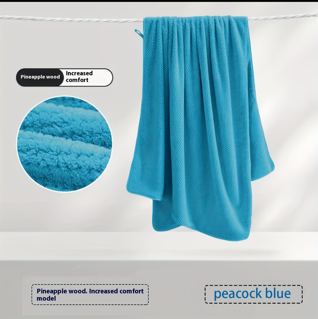 16pcs Coral Velvet Towel Bath Towel Set, 1 Oversized Bath Towel, 2 Bath Towels, 2 Hand Towels, 11 Square Towels, Suitable for Hotels, Home, Travel, Spa