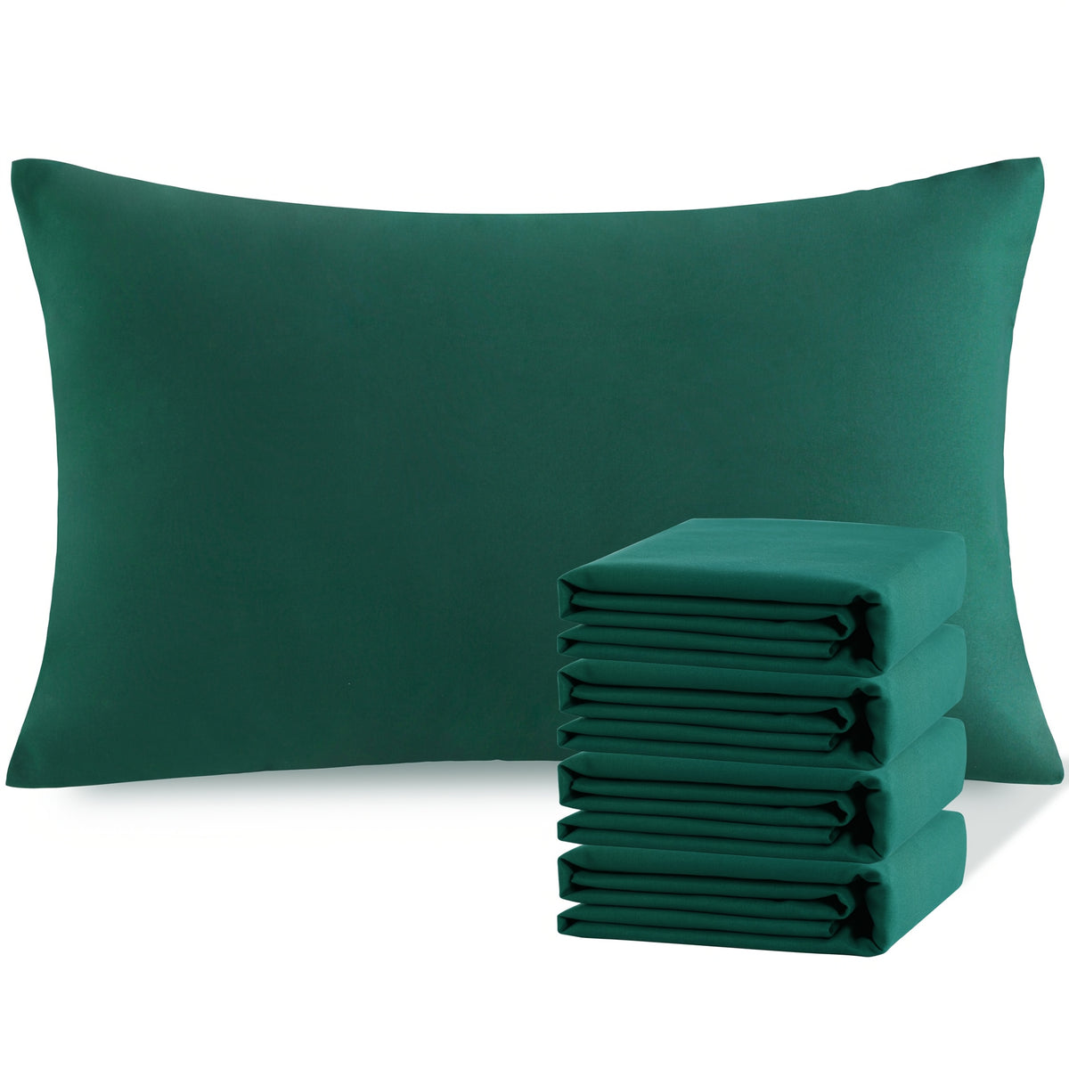 4 Pack 20x30 Brushed Microfiber Pillowcases | Envelope Closure, Soft, Wrinkle-Free, Fade-Resistant, Solid Color, Viscose Blend