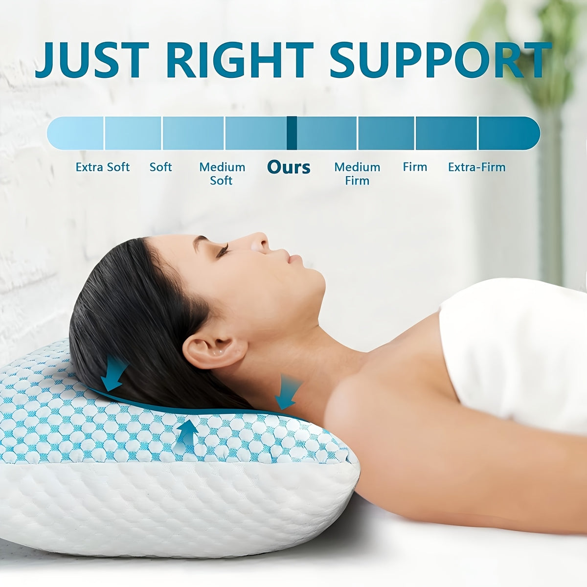 Hotel Quality Non-Collapsing Down Alternative Pillows King Size for Sleeping 2-Pack