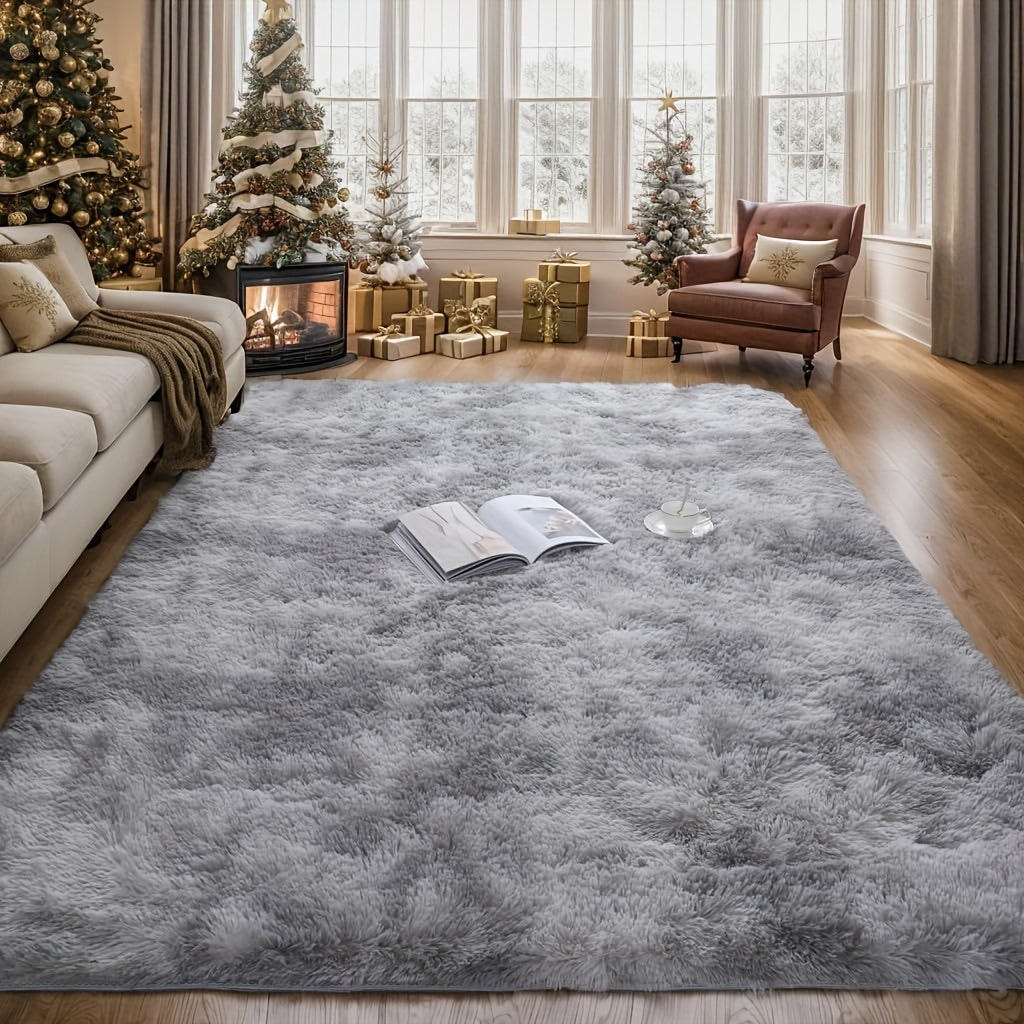 1pc Modern Style Solid Color Tie-dyed Area Rug Mat, Soundproof, Non-slip, Washable Soft And Lightweight, Suitable For Living Room, Bedroom, Can Be Used As A Graduation Season Valentine'S Day New Year Christmas Gift, Home Decoration Room Decoration.