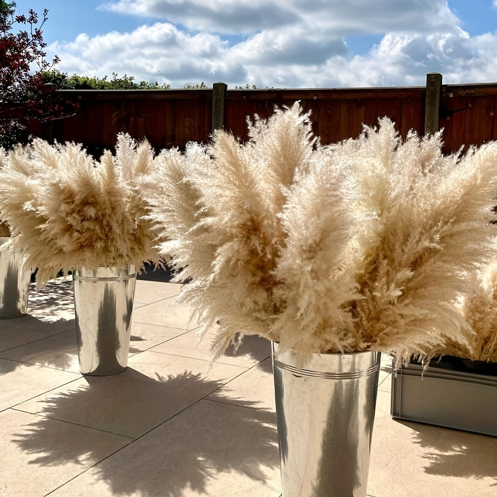 40" Inch 30 Stems Natural Pampas Grass Decor Tall, Pampas Grass, Tall Pampas Grass for Wedding, Party, Farmhouse, Boho Home Decor