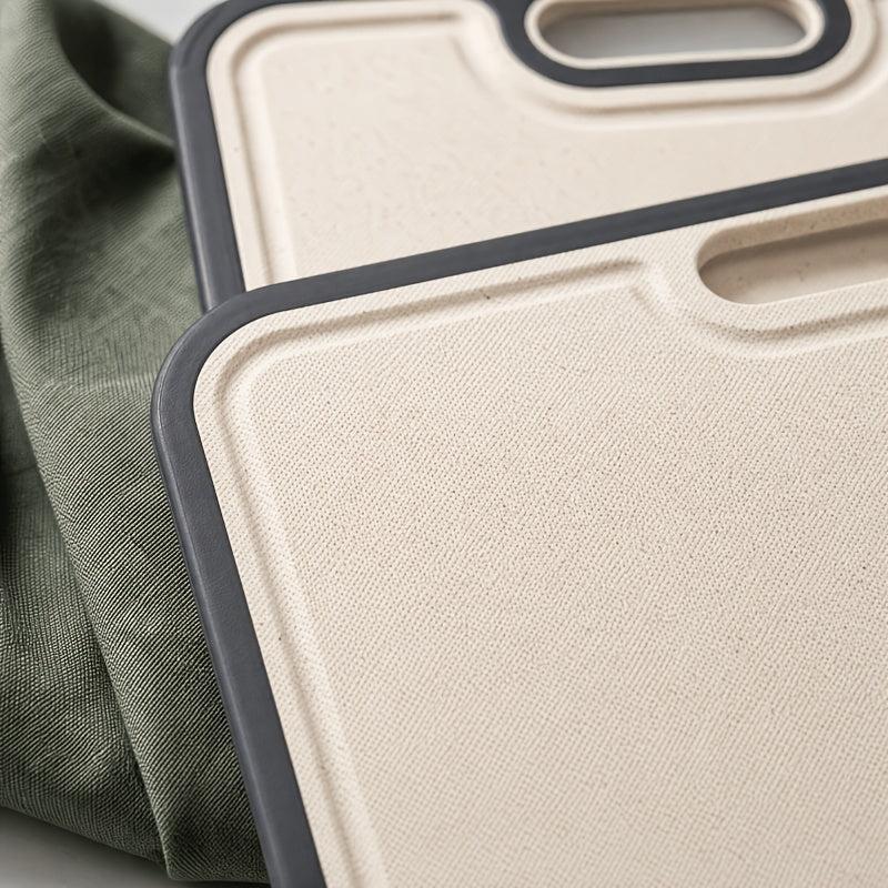 Kitchen Titanium Cutting Board, Double-Sided Food-Grade Cutting Board, Pure Titanium And Wheat Straw PP, Easy to Clean, Large Size 17" X 11.5"
