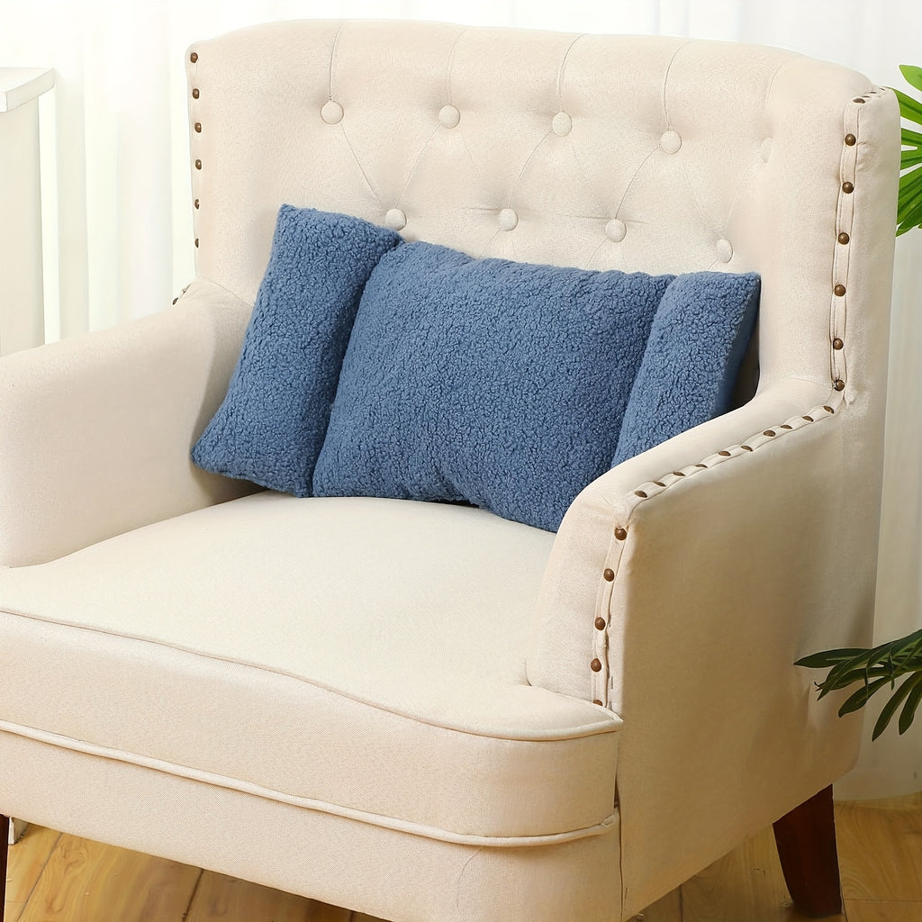Lumbar Support Pillow for Office Chair & Sofa, 3-Stage Adjustable Waist Backrest Cushion with Soft Polyester Fiber, Knotted Detail, Hand-Washable, 5 Colors