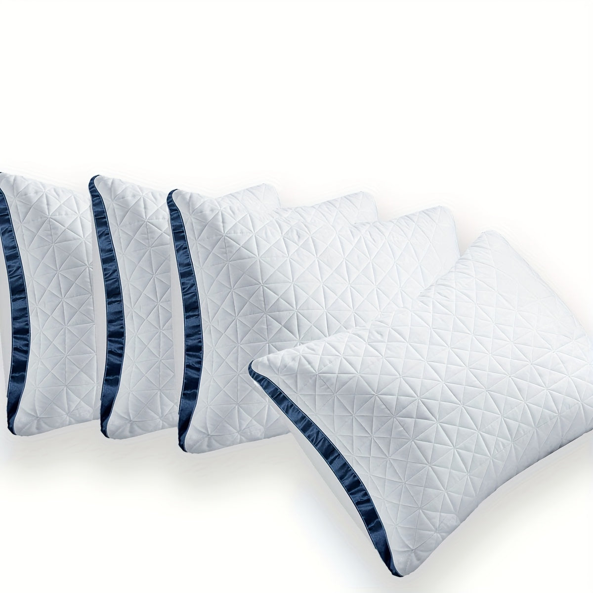 2/4pcs, Firm Supportive Sleep Pillow, Hotel-Grade Cool-to-the-Touch Feel, Filled with Premium Soft Fiber, Suitable for Back, Stomach, Or Side Sleeping Positions, Ideal Sleep Solution, Valentine's Day Gift, Presidents' Day