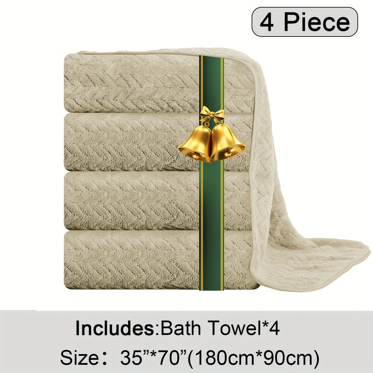 Oversized Bath Towels Set, Extra Large Towel Microfiber Soft XL Bath Sheet Super Absorbent Bathroom Towels Set Quick Dry Plus Size Shower Towels for Family Hotel, Wash Cloths