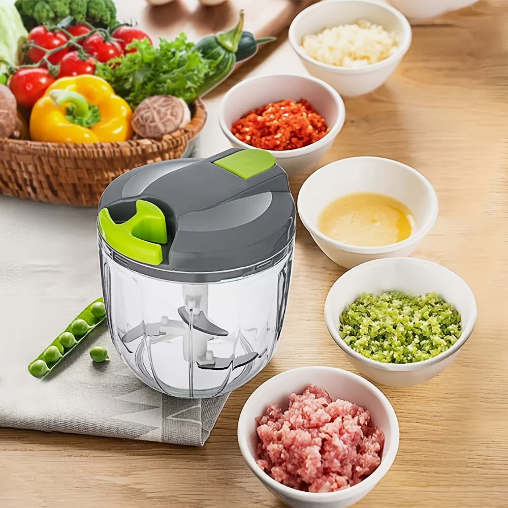 Vegetable Chopper Professional Onion Chopper Multifunctional Food Chopper Kitchen Onion Chopper with 3/5 Blades, Salad Potato, Carrot, Garlic Container, Kitchen Gadget Set