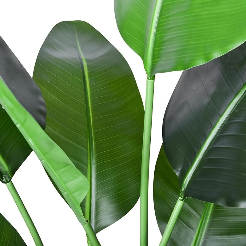 Artificial Bird of Paradise Plant with Pot, Tall Faux Tropical Greenery for Living Room Corners, Home Office Decor and Housewarming Gifts