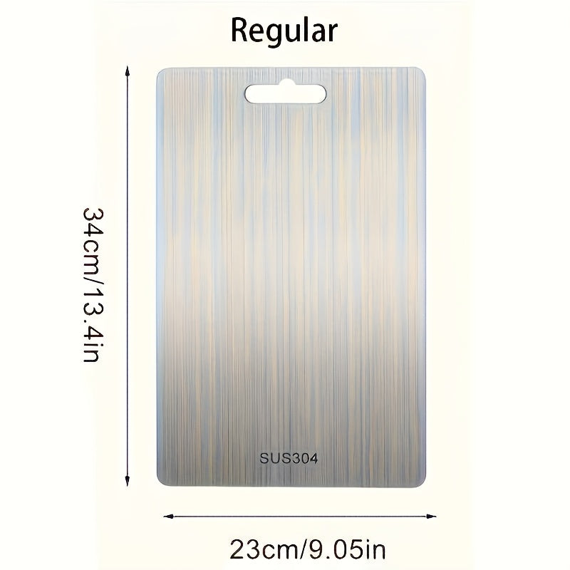 Premium Stainless Steel 2025 Double-Sided - Food Grade Stainless Steel Cutting Board for Kitchen And Dining