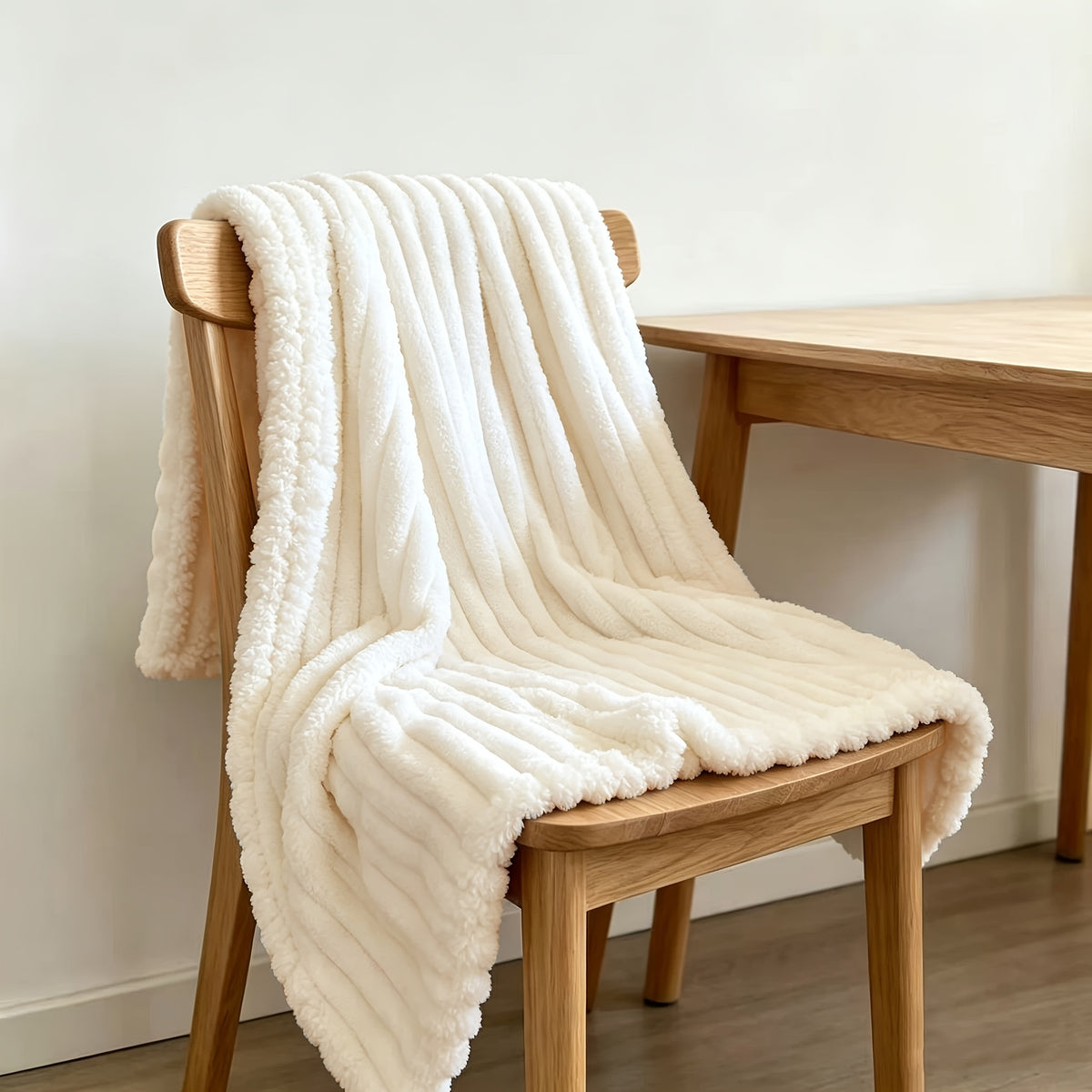 Ultra-Soft Thick Fleece Blanket | Multi-Color, 3D Faux Rabbit Fur, Double-Sided, Ideal for All Seasons, Home, Office, Travel, Camping, Gift for All Occasions