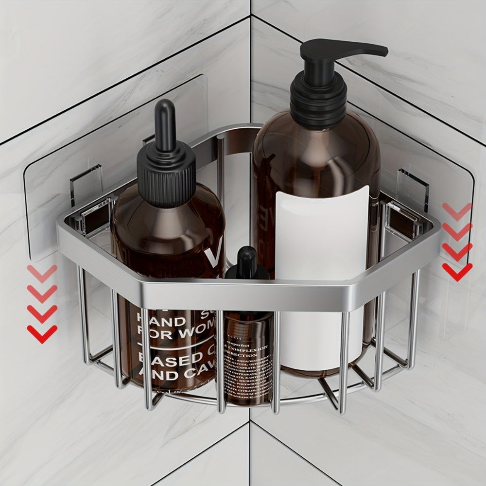 Premium Stainless Steel Kitchen Sink Organizer | Space-Saving Sponge Holder, Cleaning Supplies Drainer Rack, Hanging Faucet Drain Rack for Sponge, Brush, Towel, Scrubbers