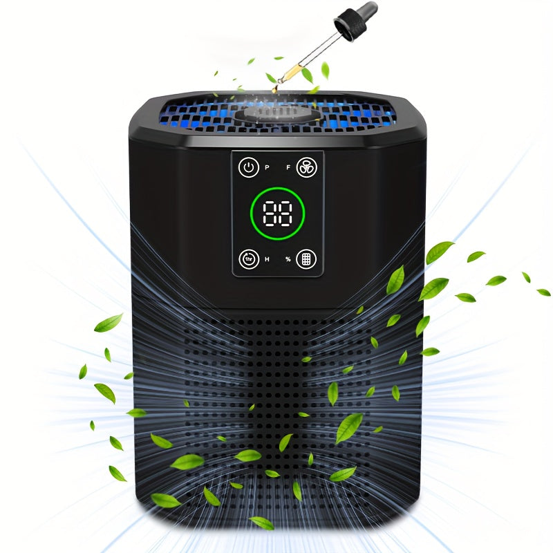 For Home Air Purifiers, Pet Air Purifier for Dust Odor Smoke, Low Decibel Quiet Sleep Mode Air Cleaner for Bedroom Office Living Room, Small Air Purifier Pet Air Purifier Room Air Purifier, 1 Pack