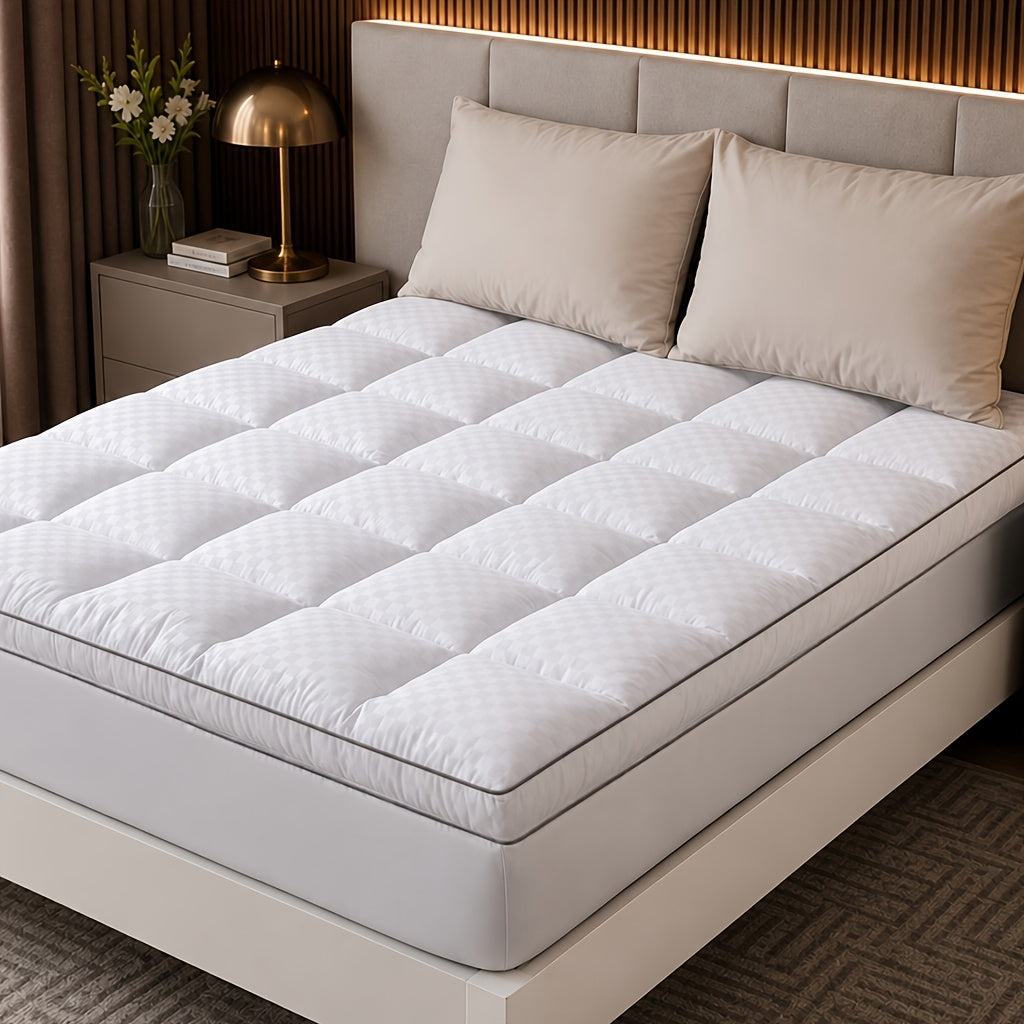 Comfortable Mattress Protector, Thickened Mattress Cover, Quilting Elasticity Stretchable From 8 To 21 Inches Deep Pockets Mattress Pad For Bed, The Comfort Of The Bedroom, Quilted Design, Closely Fit, Machine-washable Mattress Protector