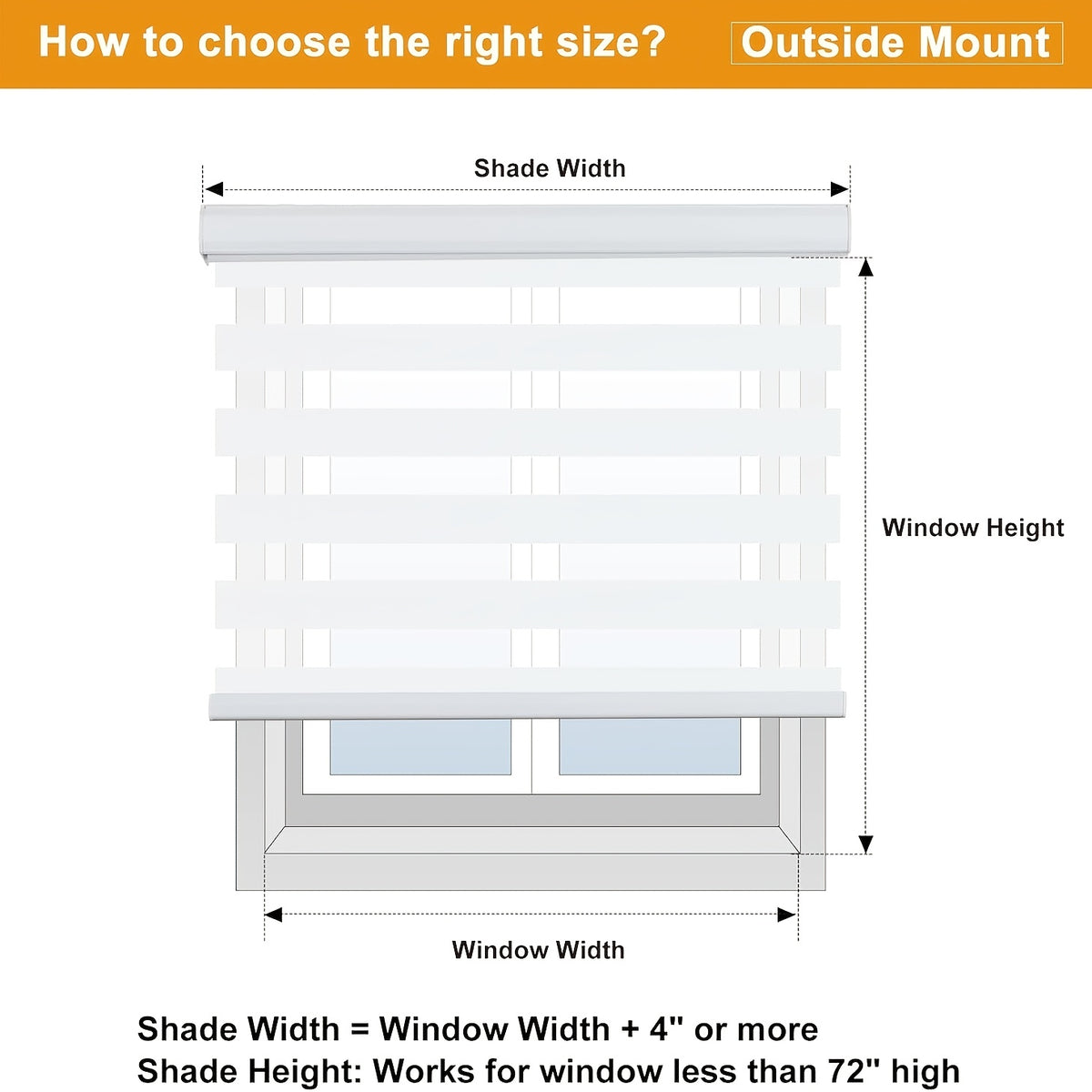 Cordless Zebra Blinds Suitable for Home Windows & Doors - Cordless Pull Down Roller Shades with Dual Layer Light Filtering & Blackout Privacy, Modern Vinyl// Window Treatments for Bedroom,, - Easy Install