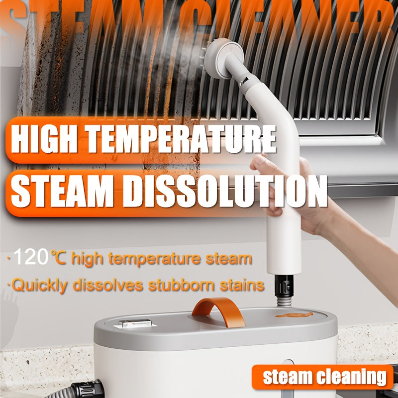 4.4bar High-Power Quick Heating Handheld Steam Cleaner - 6 Multi-Function Nozzles, Large Capacity and Dual Safety Auto-New Power Protection (Kitchen, Sofa, Floors, Bathroom, Air Conditioner, Refrigerator, Car), 47.34oz