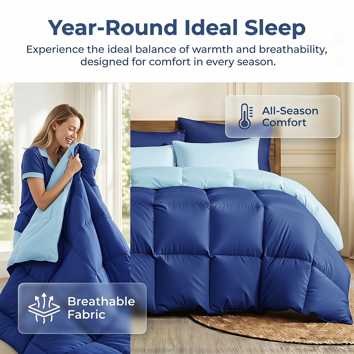 2/3pcs Solid-color Diamond-quilted Comforter Set. Easy Clean, Fabric Soft Breathable. Includes 1 Comforter, 1/2 Pillow Shams. Fits All Bed Sizes Matches Various Bedroom Decor. Suitable for All Seasons Ideal As A Gift, Include Random Color