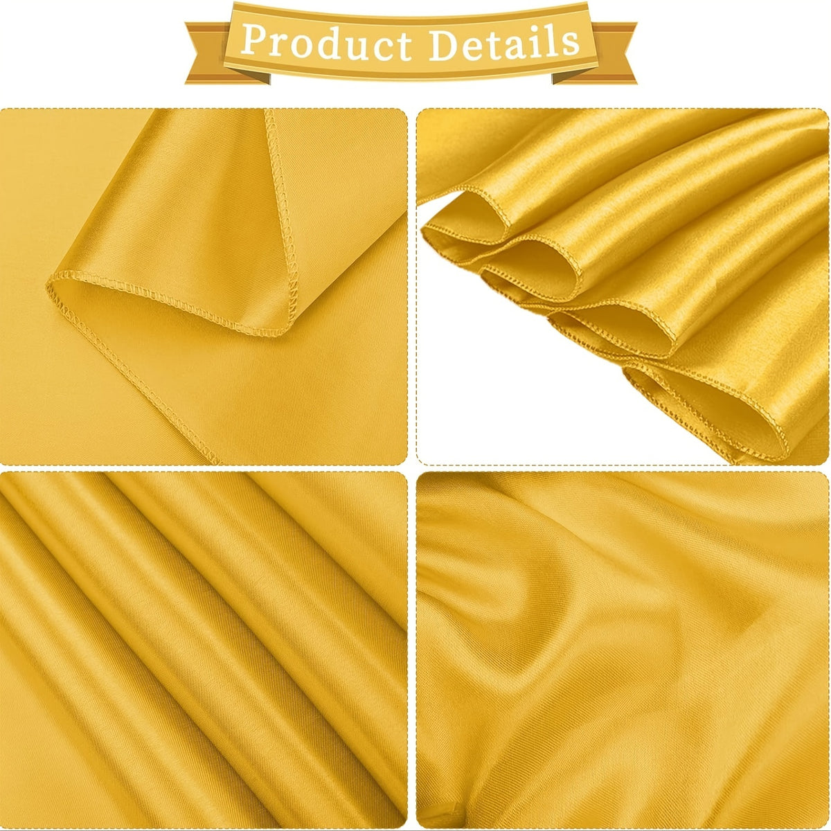 50pcs Satin Chair Waist Belt Bow Universal Chair Cover for Wedding Reception Restaurant Banquet, Party, Hotel Event Decoration (7 X 108 Inches)