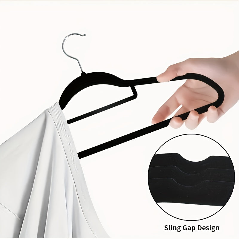 20/50 Pack Heavy-Duty Velvet Hangers, Non-Slip Design with 360° Swivel Hooks & Tie Racks, Essential for Home Organization, Dorm Storage, Prevents Clothes from Slipping, Deforming, Space-Saving Durable Hanging Tool for Wardrobes