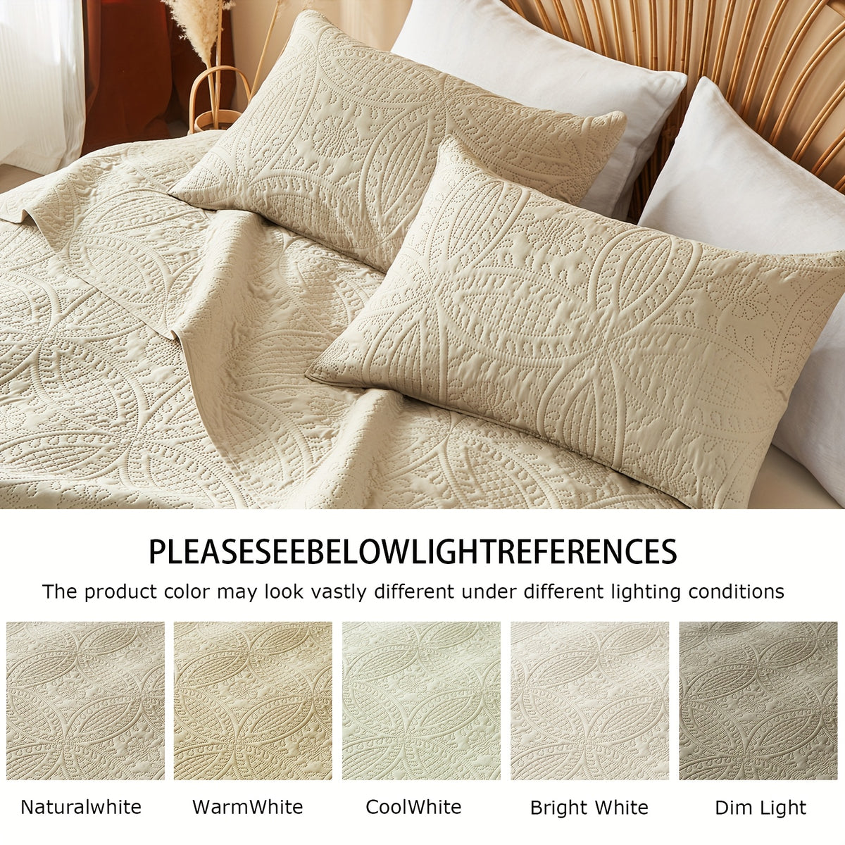 2/3pcs Cooling & Refreshing Summer Quilt Set - Multiple Colors Plus Random Color Available - Lightweight Breathable Microfiber Bedspread - Modern Coin Pattern Coverlet All Season - Holiday Gifts For Family Friends (1 Quilt, 1/2 Pillow Shams)