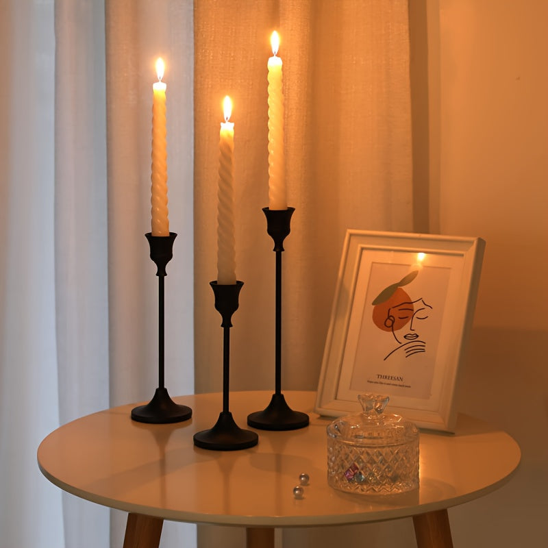12pcs/6pcs Metal Bell Candlestick, Christmas, Halloween Table Decoration, Candlelight Dinner Photo Props, Anniversary Wedding Decoration, Home Hotel Decoration, Birthday Gift, Suitable for Table Center Decoration, Wedding, Catering, Party (Without Candle)